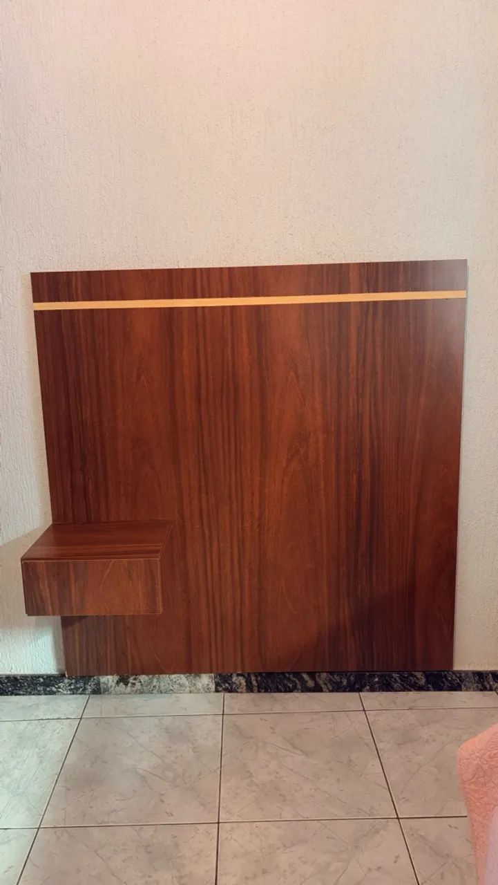     Cabeceira de Madeira para Cama Solteiro com Gaveta - Foto 4