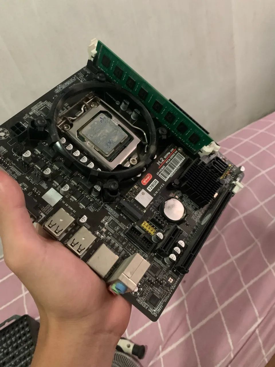 PLACA MÃE E PROCESSADOR 