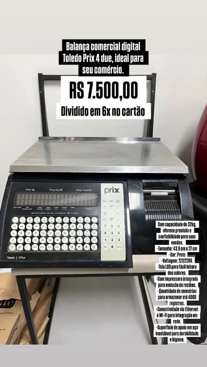 Balança toledo prix 5 plus
