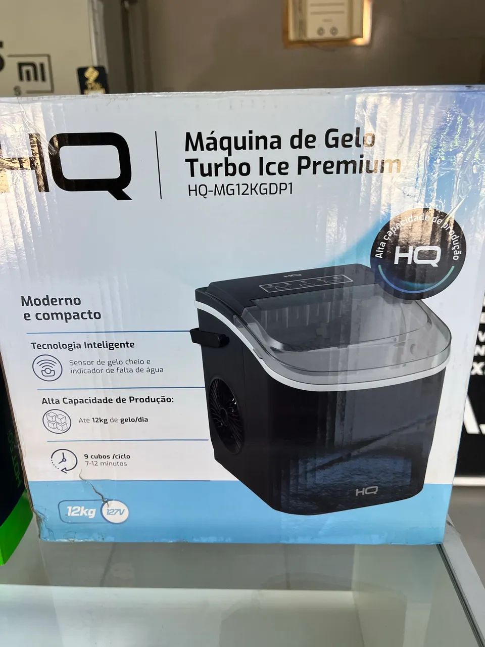 máquina de gelo até 12kg renda extra 