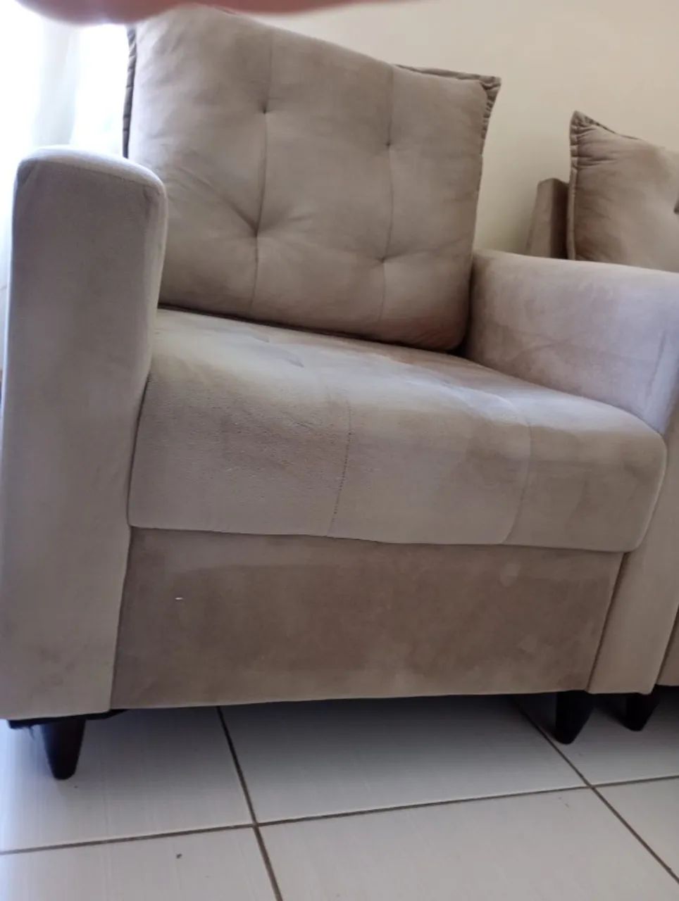 Kit 2 Poltronas Luxo Suede - Foto 5