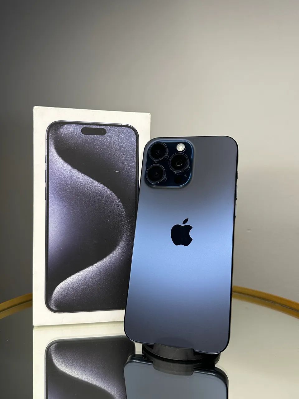 iPhone 15 Pro Max 256gb azul semi novo!! - Foto 4