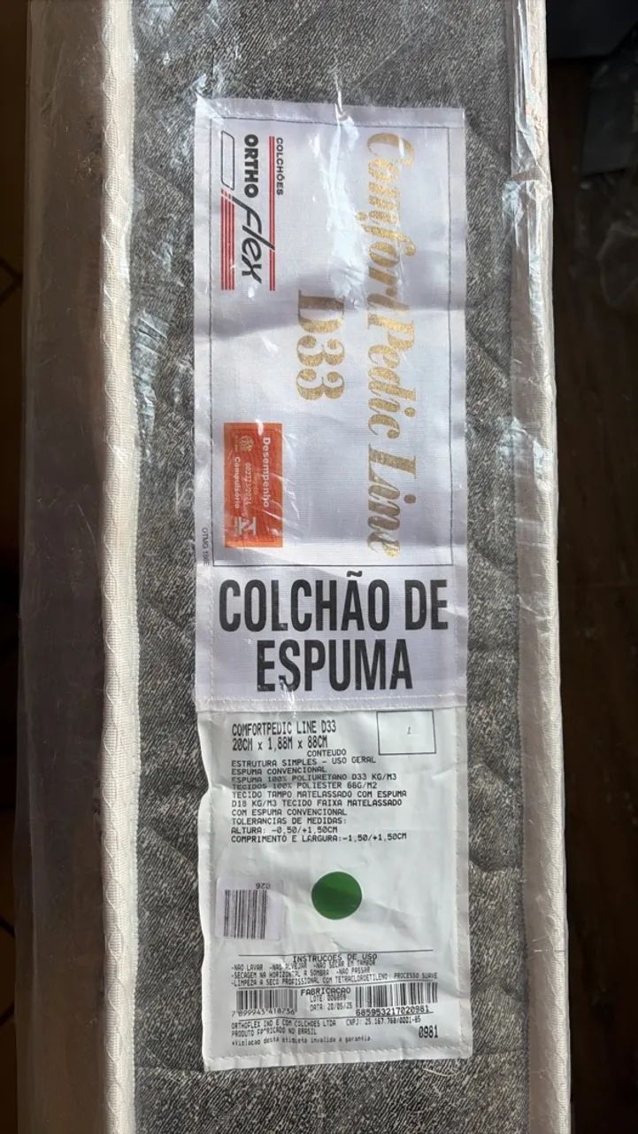 COLCHÃO DE SOLTEIRO D33