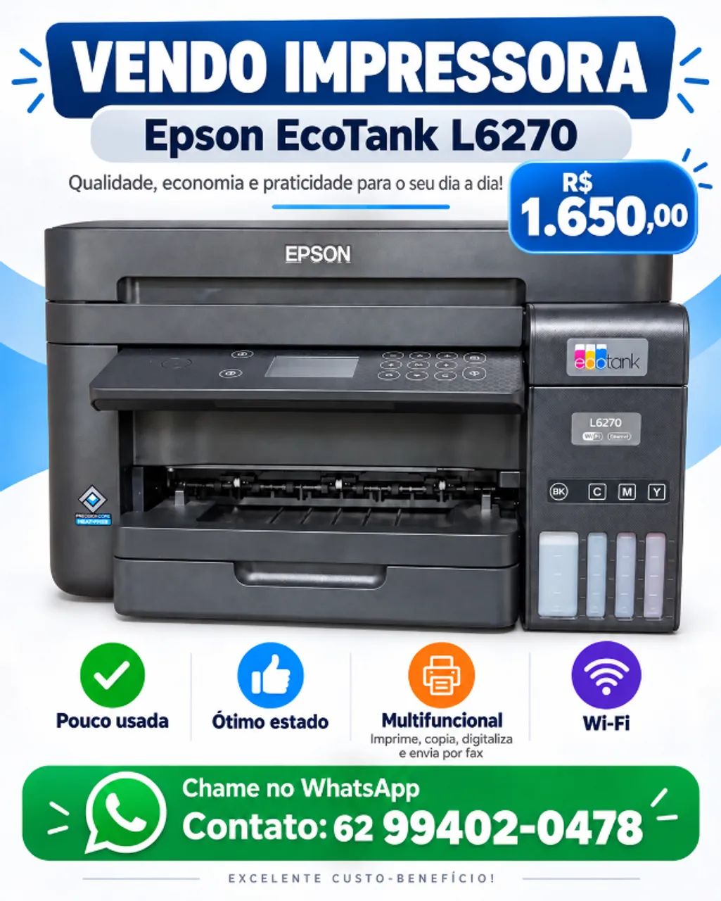 Impressora Epson EcoTank L6270 