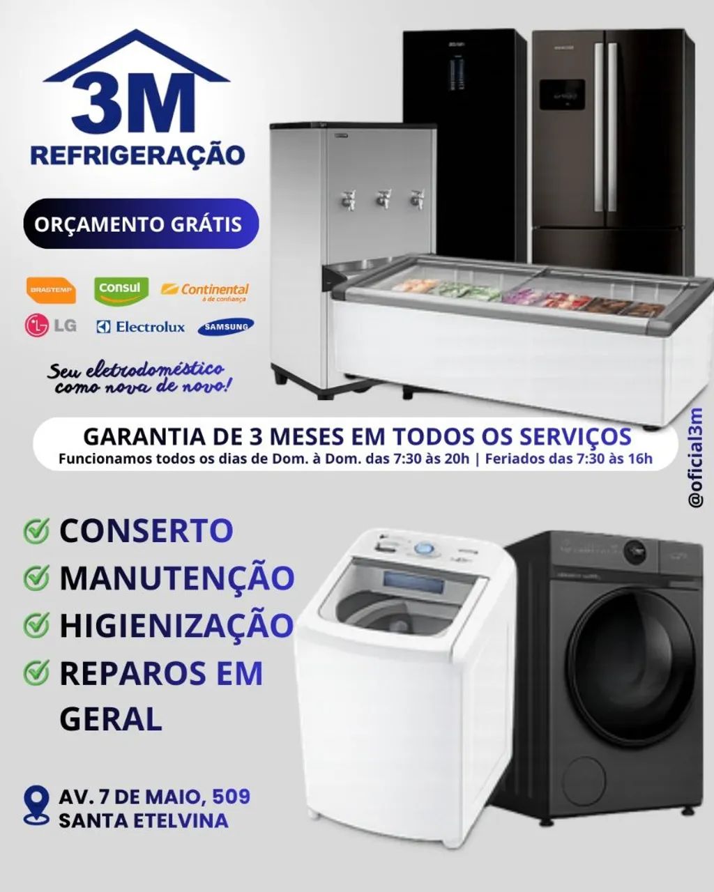 Conserto e  Manutenção. em Máquinas de lavar roupa 