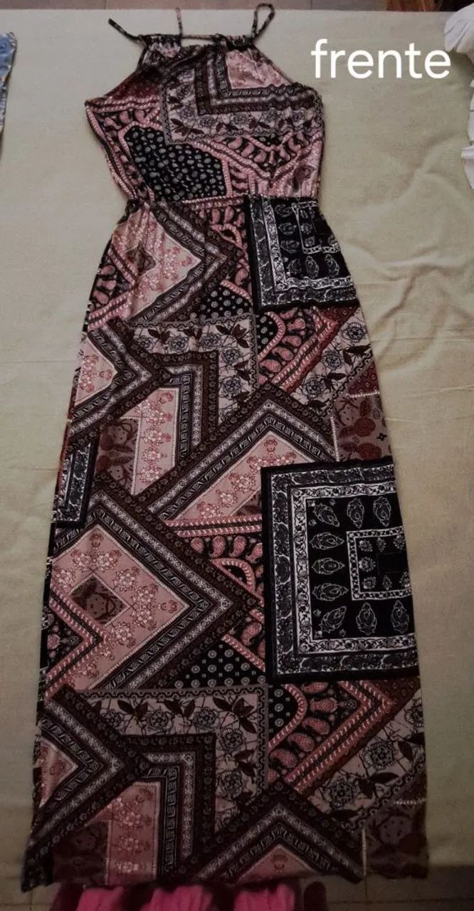 Vestido longo em malha - Foto 5