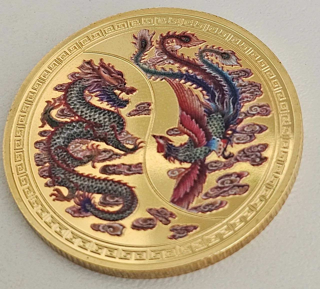 Moeda chinesa do dragão 