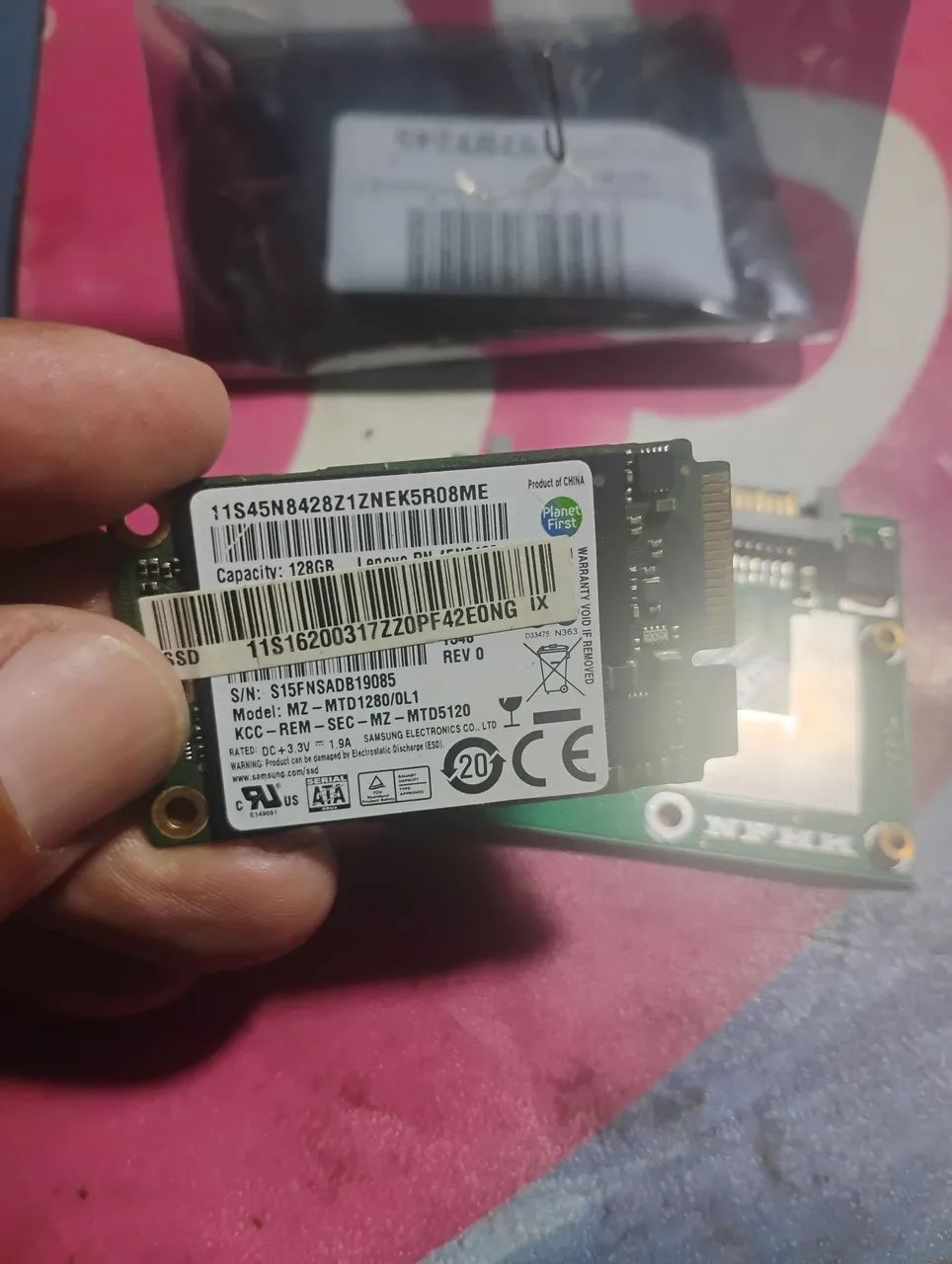 mSata 128gb com adaptador SSD windows 11  - Foto 4