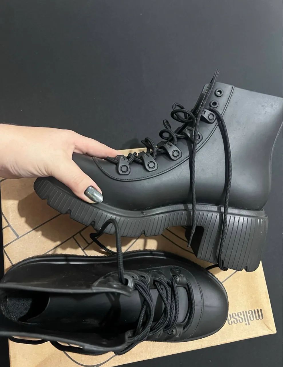 Bota Melissa cosmo boot 38 nova  - Foto 3