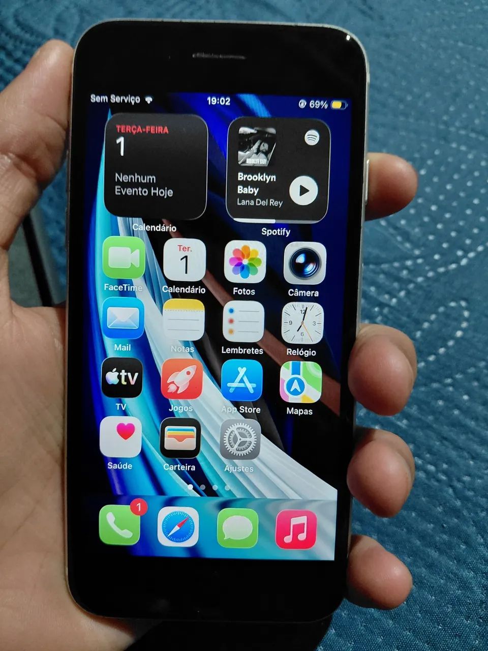 Iphone se 2020 de 128gb na cor branca  - Foto 3