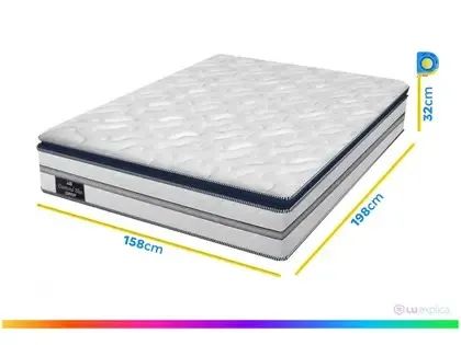 Cama box diamond blue Gazin  - Foto 4