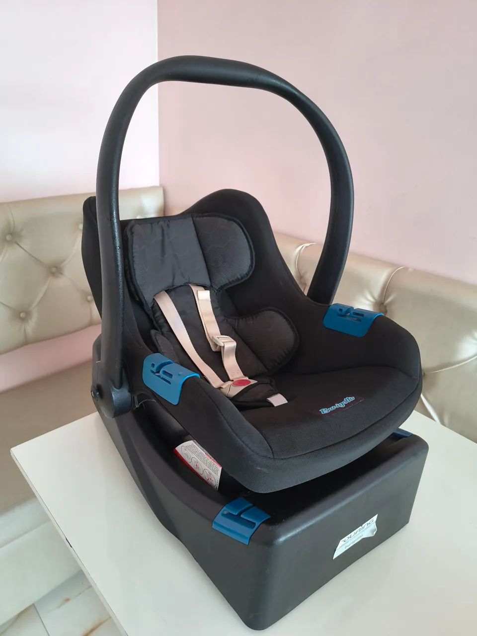 Bebê conforto Burigotto Touring + suporte veicular 