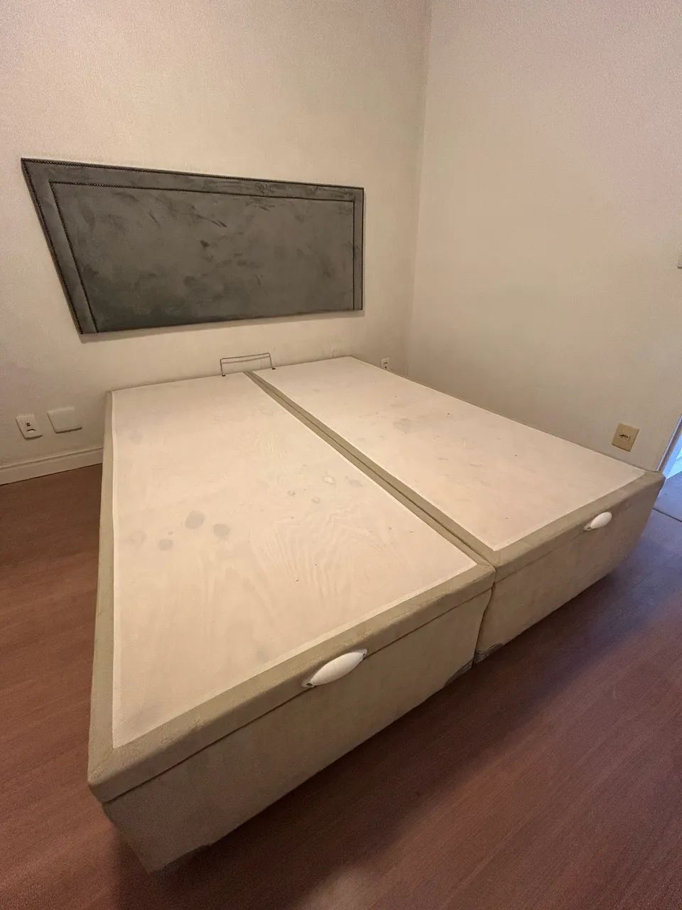 Base Cama Box Baú Bipartido - Queen