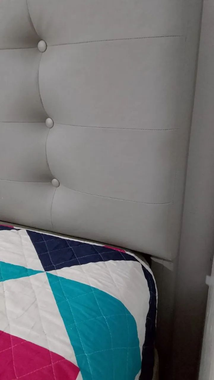 Cama box king size completo- (Base, colchão e cabeceira). - Foto 4