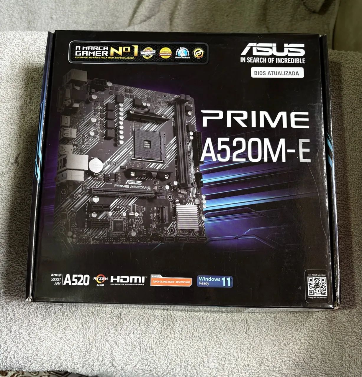 Placa-Mãe ASUS Prime A520M-E - Excelente Estado!