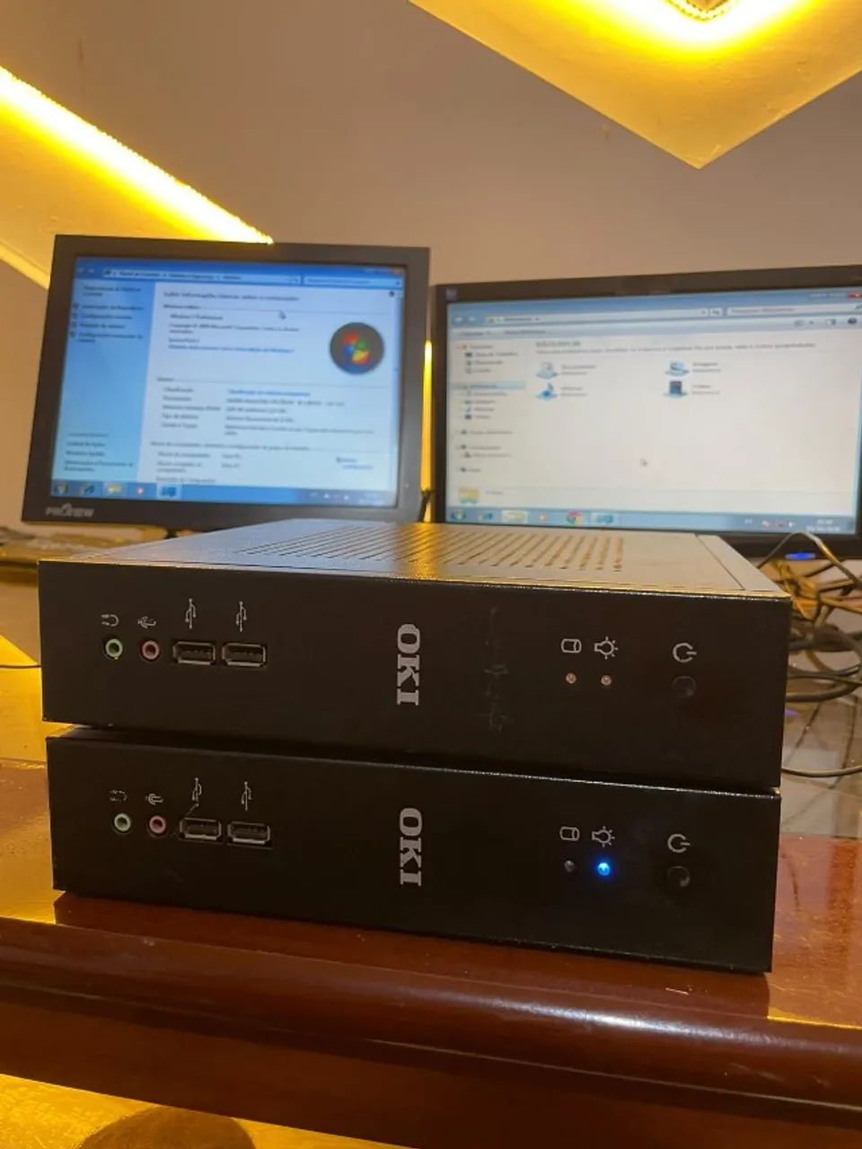 Kit 2 Mini PCs Intel Atom D2550 4GB RAM Windows 7