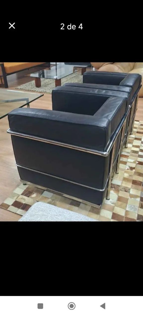 Poltrona estrutura inox 2.800