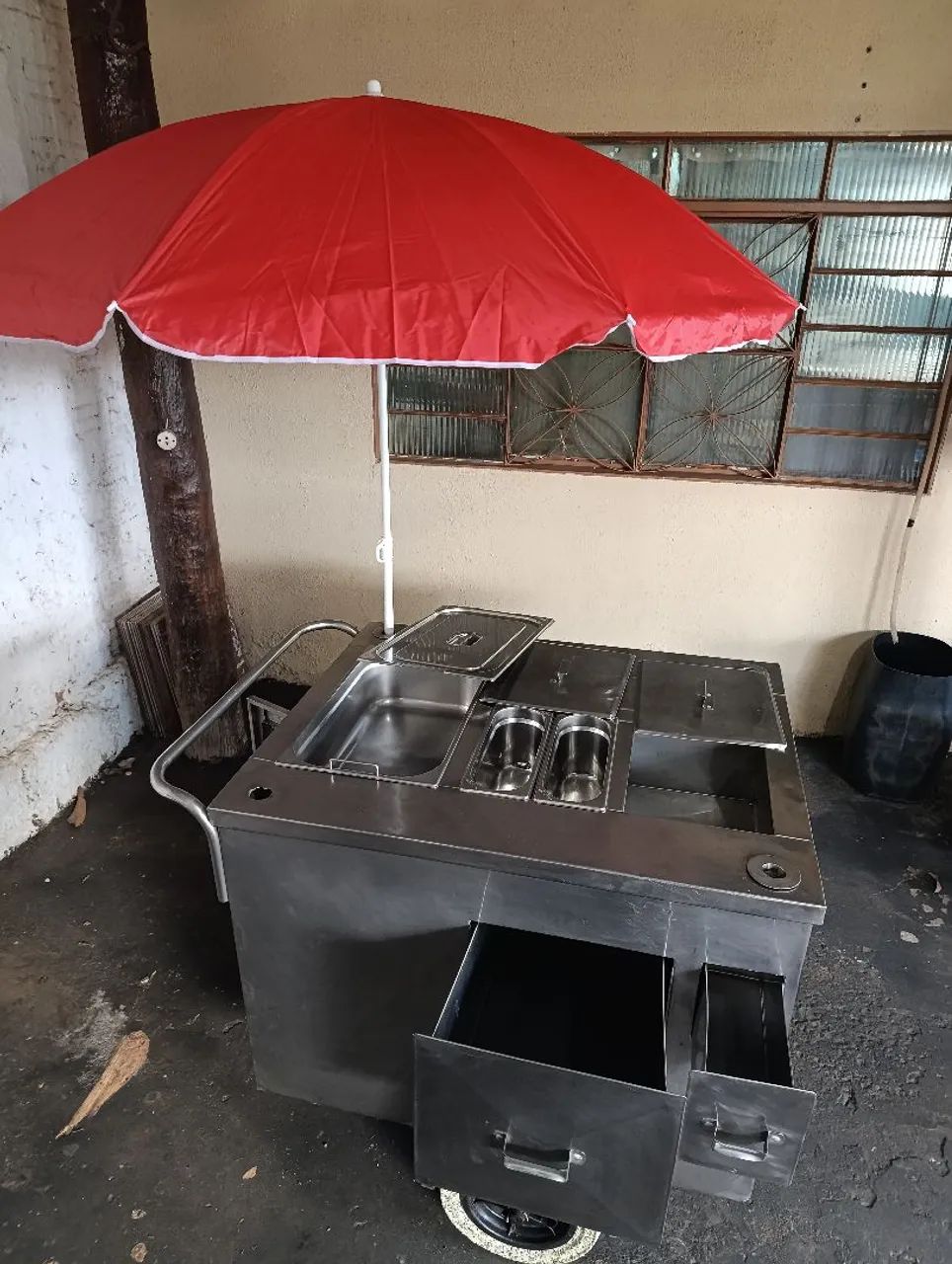 Carrinho de cachorro quente inox RS 700