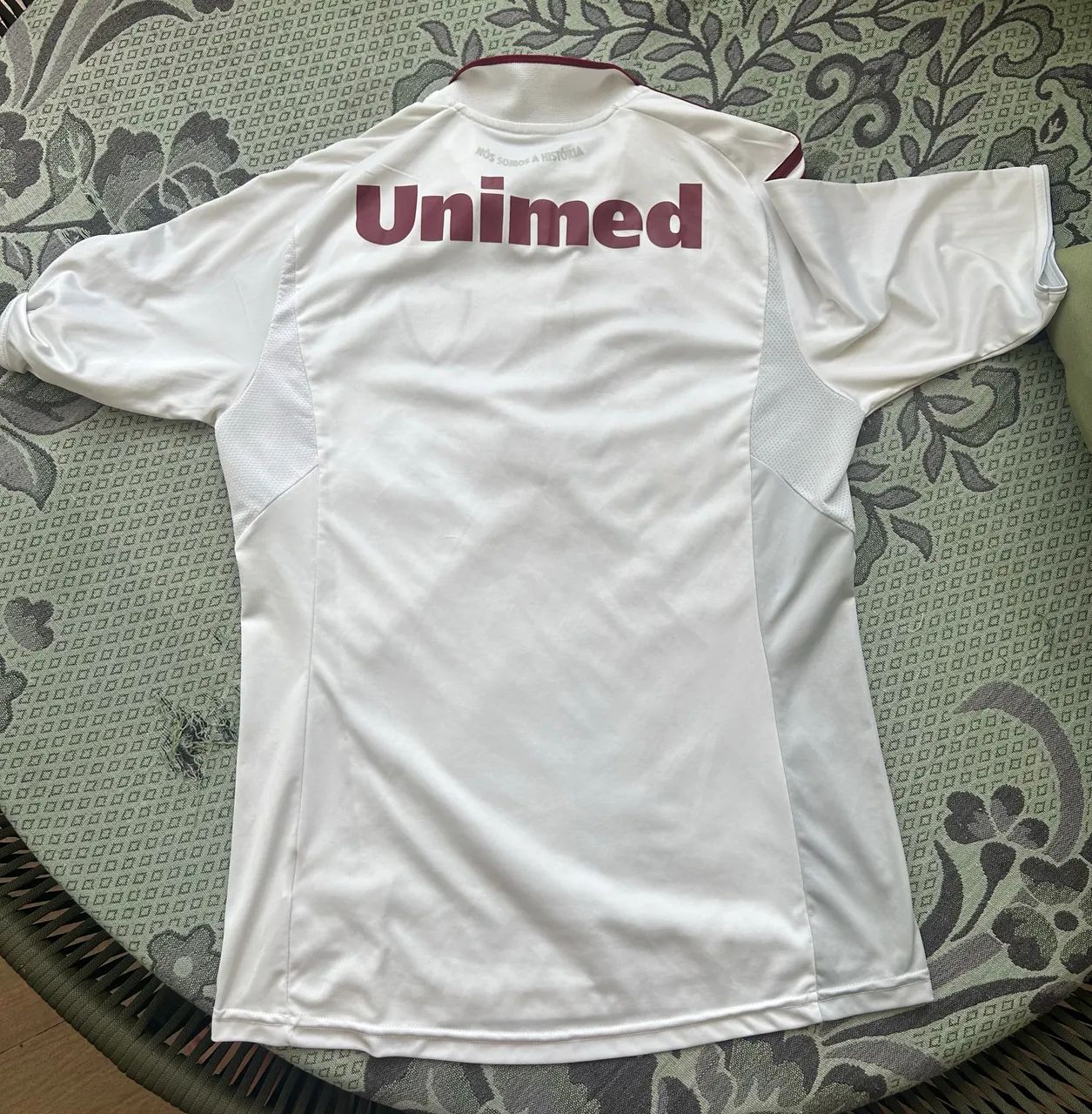 Camisa Fluminense - 110 Anos - Adidas - Cinza e Branco - Foto 3
