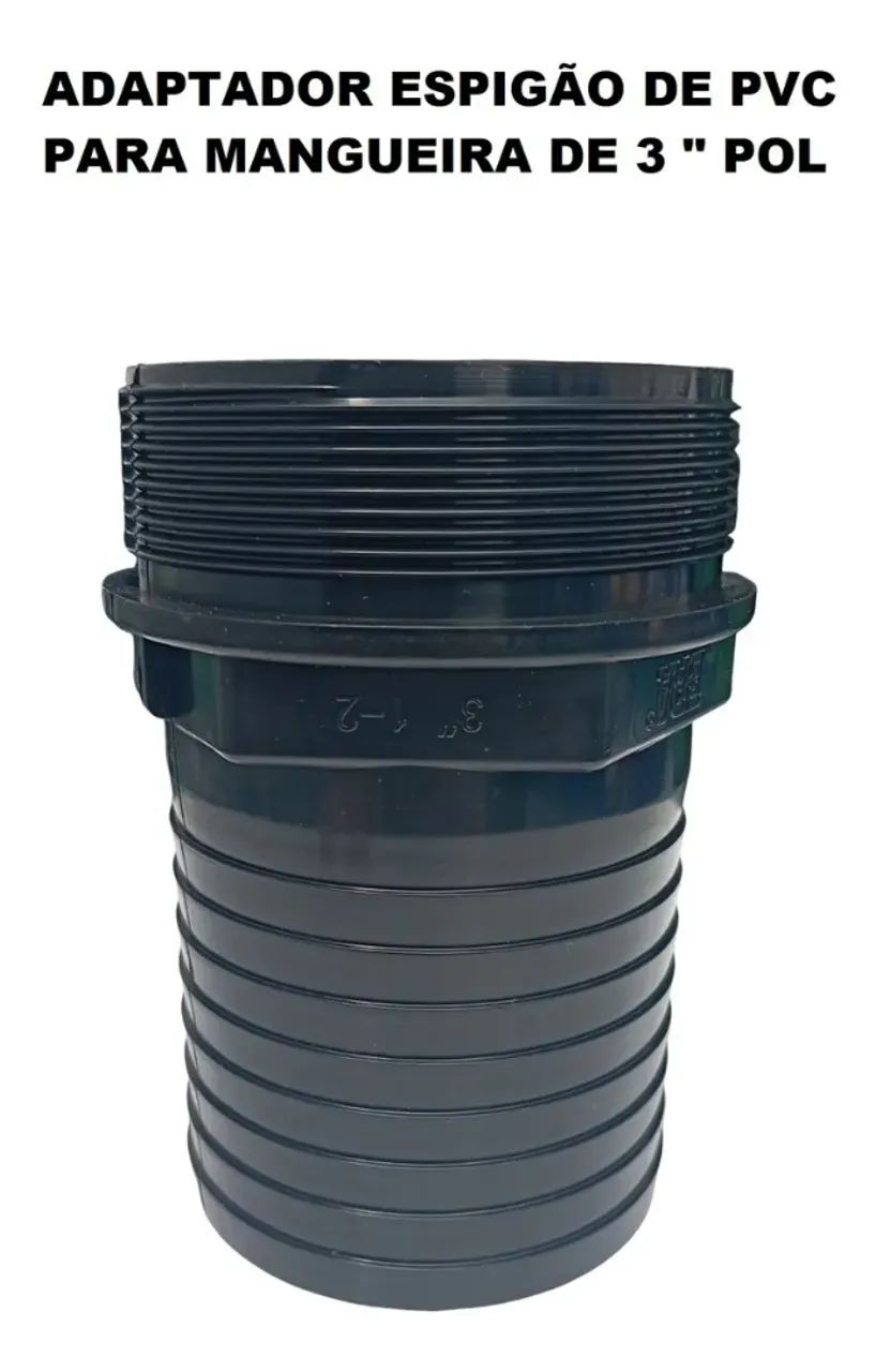 Adaptador Espigão Pvc Para Mangueira De 3 Polegadas - Foto 4