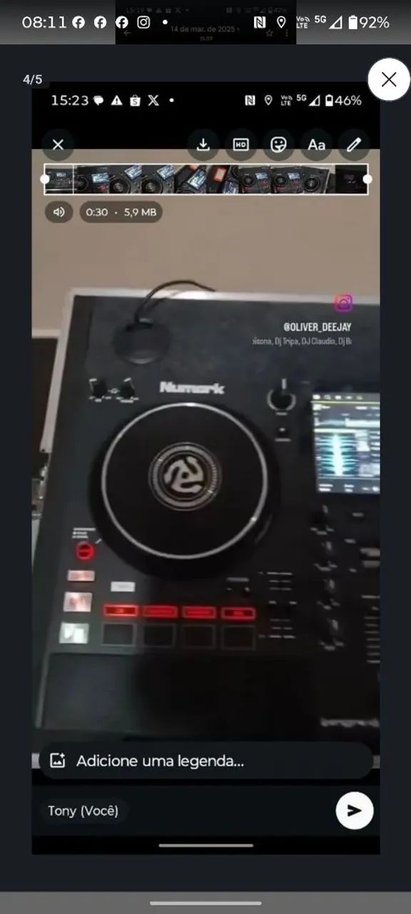 Controladora Numark Mixstream Pro "com Case"