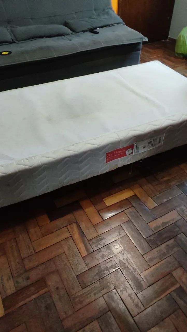 Cama Solteiro Base Ortochrin e Colchão Comum - Foto 2