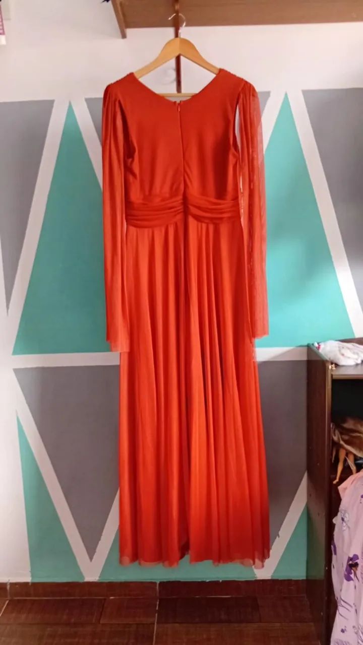Vestido Terracota Tule  - Foto 3