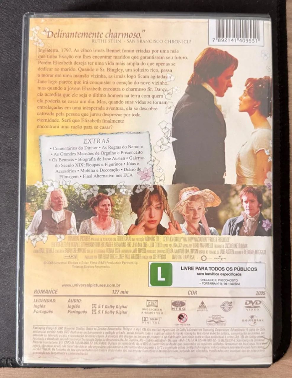 DVD: "orgulho e preconceito" - Foto 3