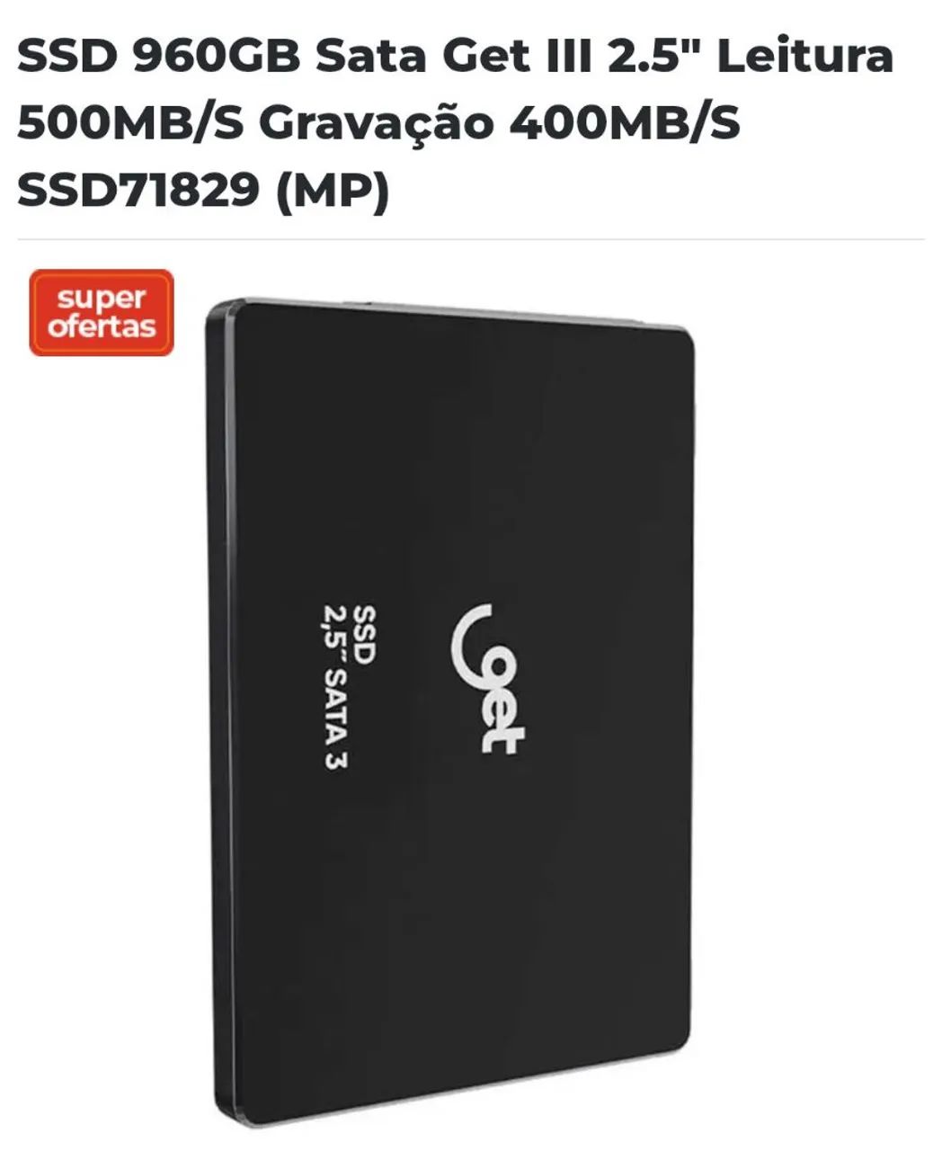 SSD 960GB 