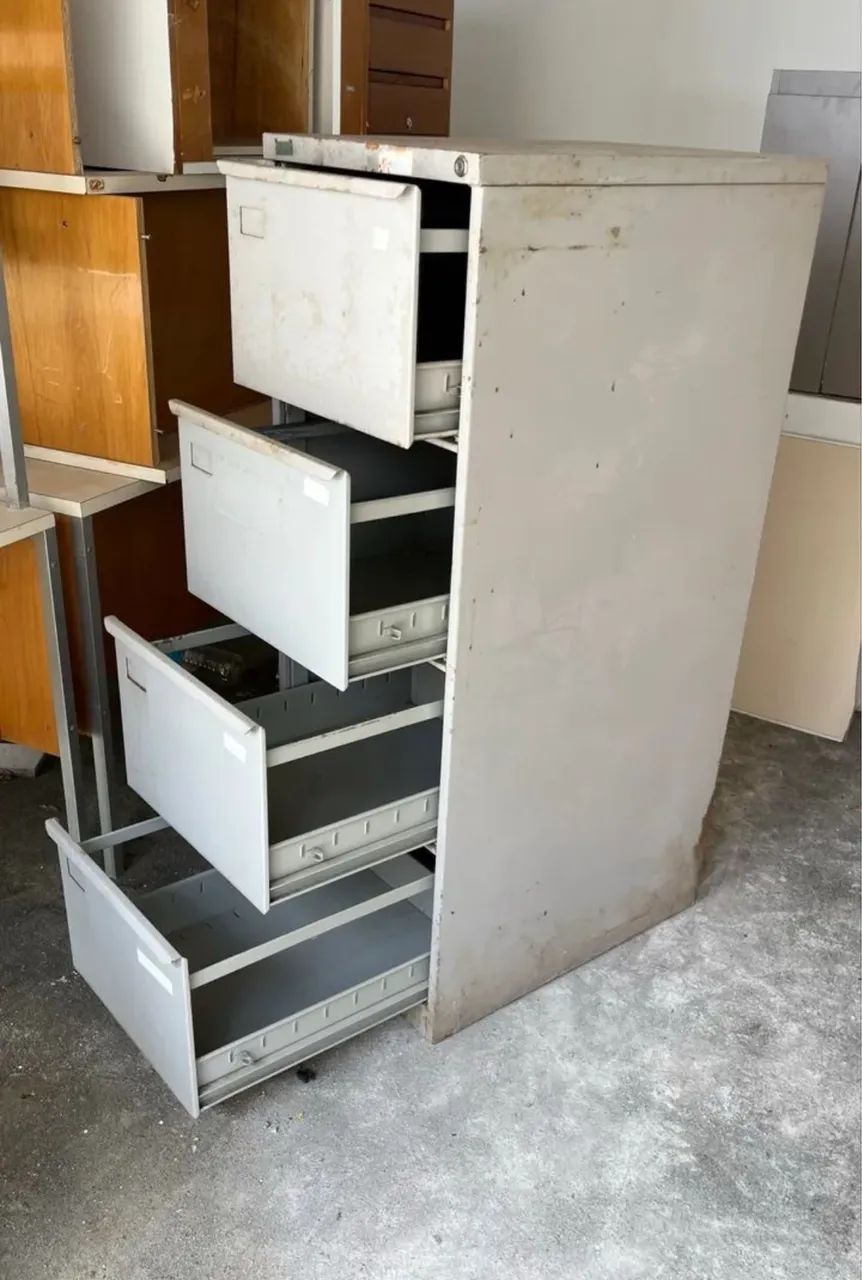 Used Steel Filing Cabinet with 4 Drawers
