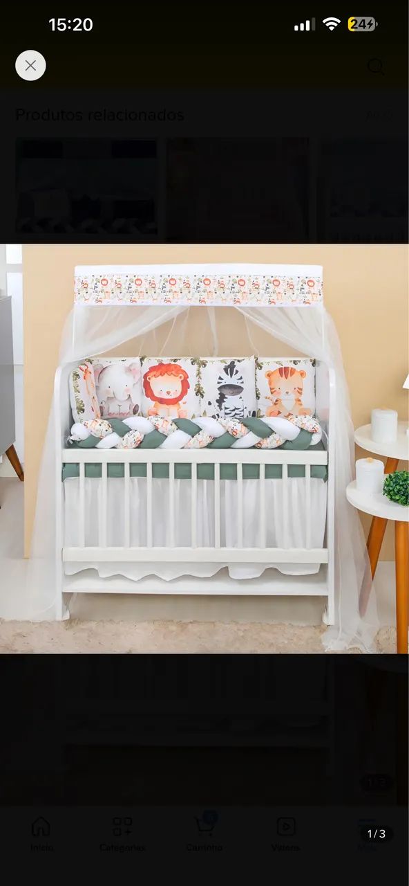 Kit mini berço 