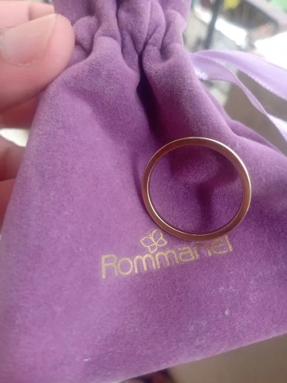 Anel Aliança Rommanel 