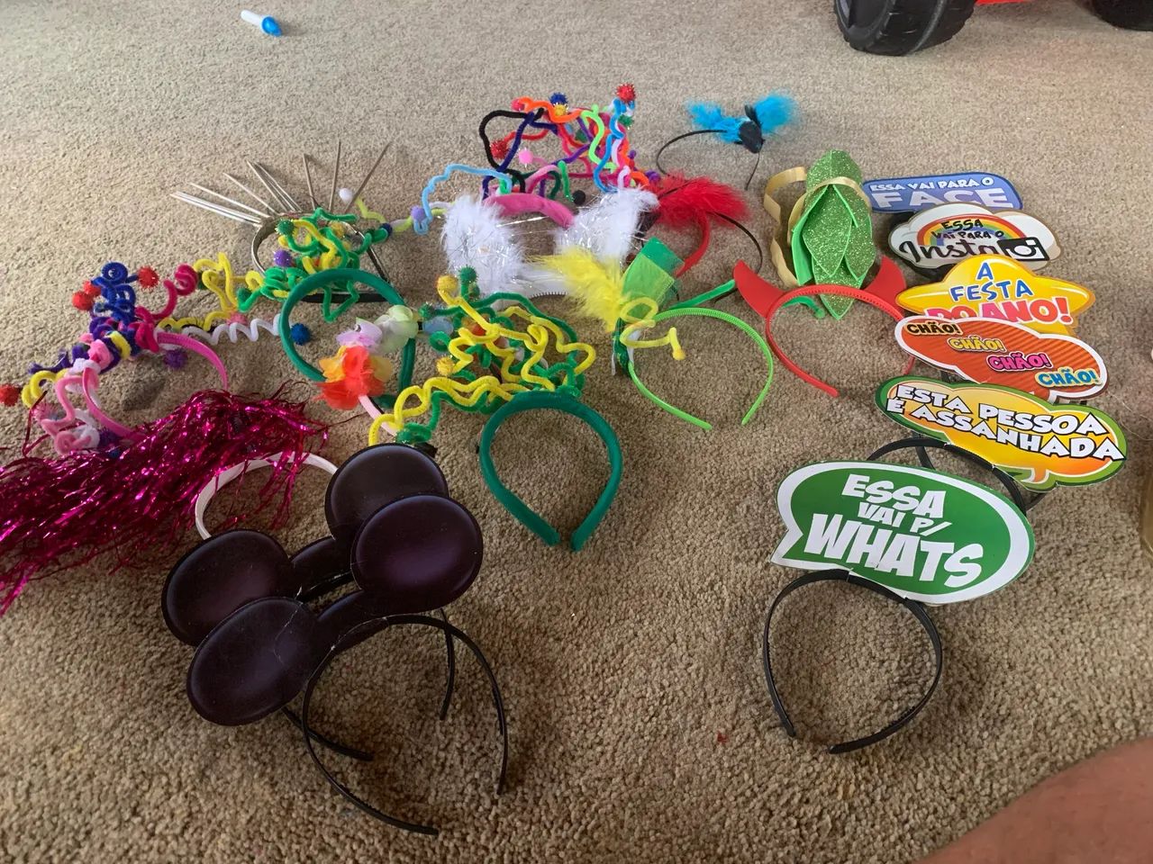 Carnaval painéis máscaras chapéus gravatas - Foto 2