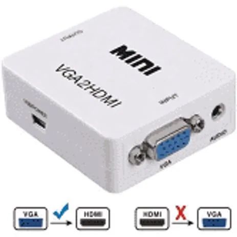 Conversor de áudio e vídeo VGA para HDMI - Foto 3