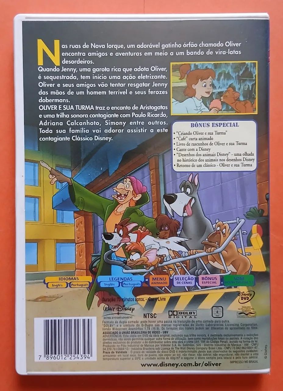 Dvd Oliver e Sua Turma - Clássicos Walt Disney  - Foto 2