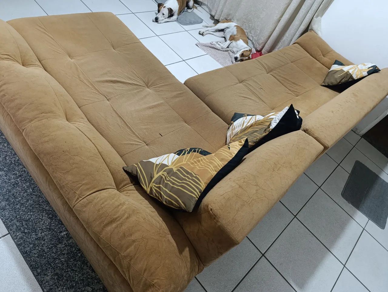 Sofá de sala em formato em L -  Leia o anuncio  - Foto 3