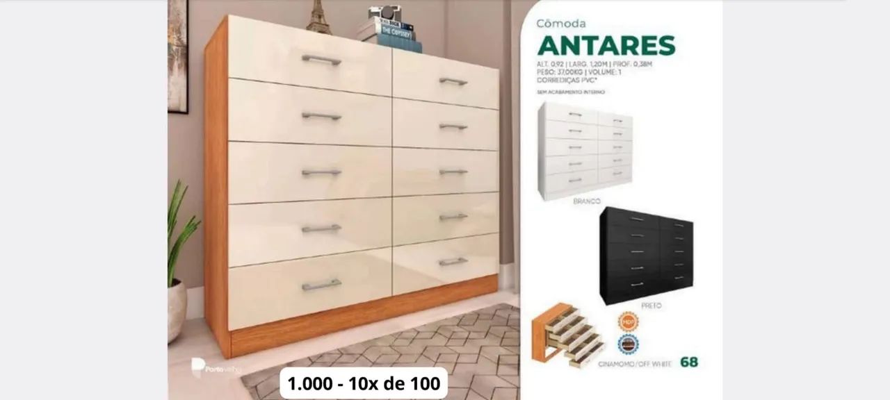 Vende-se cômoda 10 gavetas  - Foto 2