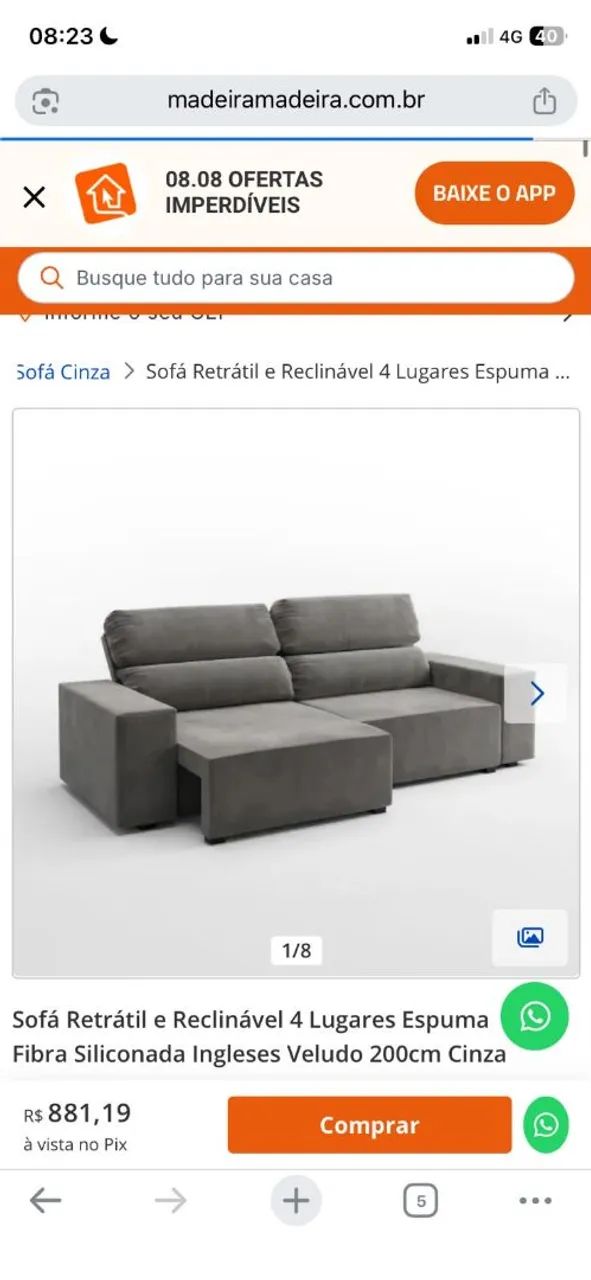 Sofá retrátil  - Foto 4