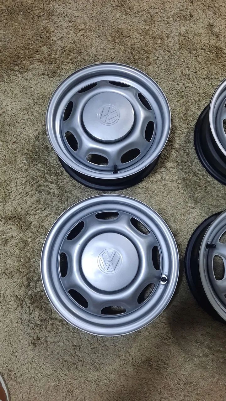Rodas Vw G1 aro 13 originais linha Quadrado Gol, Voyage, Parati , Saveiro - Seminovas - Foto 2