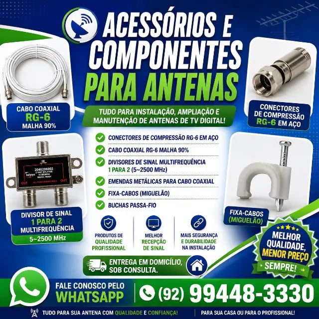 Acessórios_Componentes para Antenas.