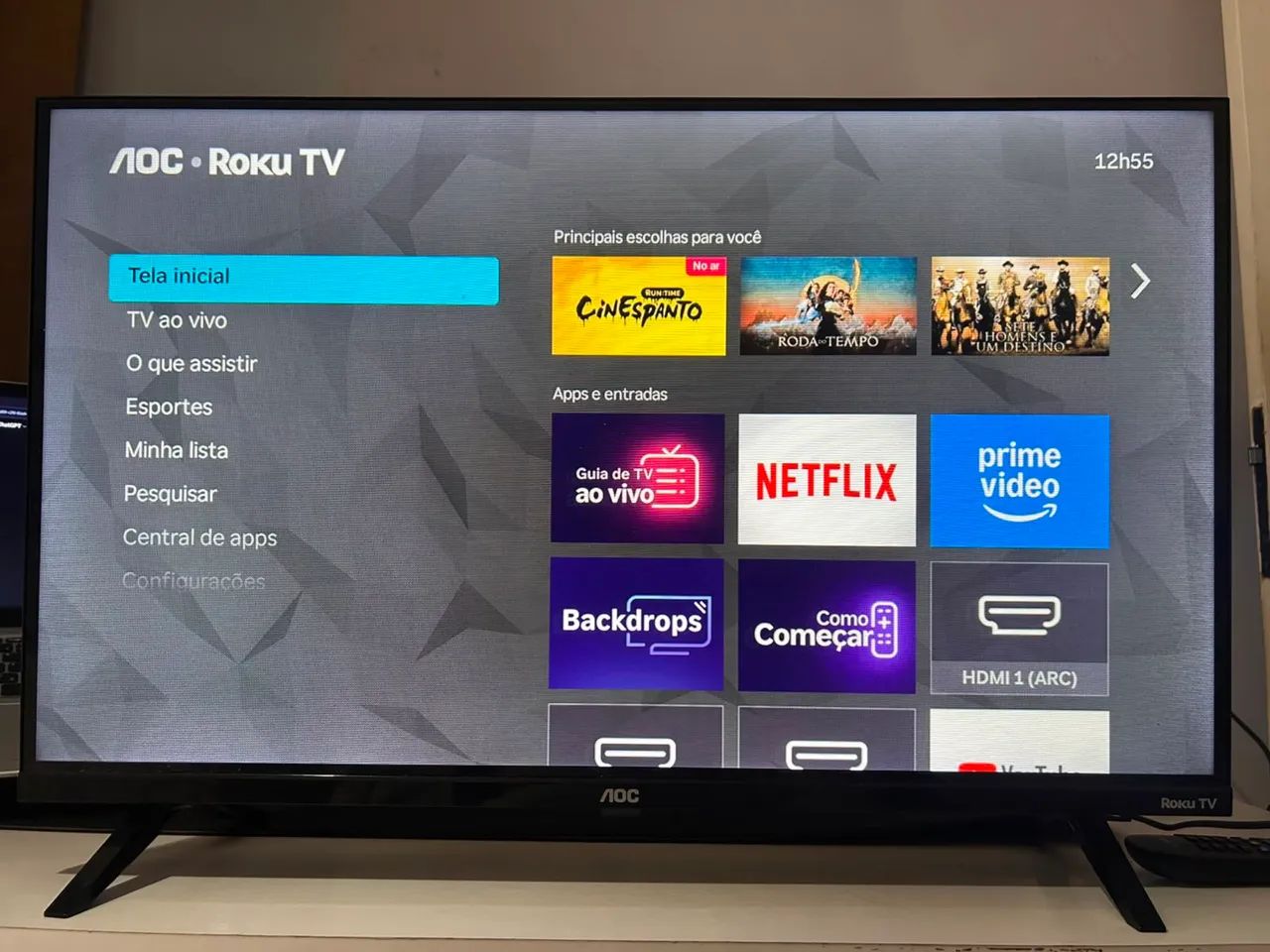 Smart TV AOC Roku 32" - Excelente Estado | Funcionando Perfeitamente