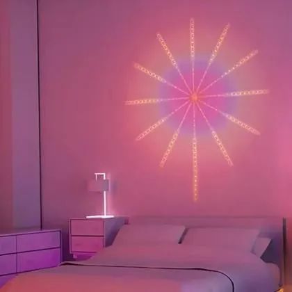 Fitas de led fogos de artificio com controle decorativo  - Foto 3