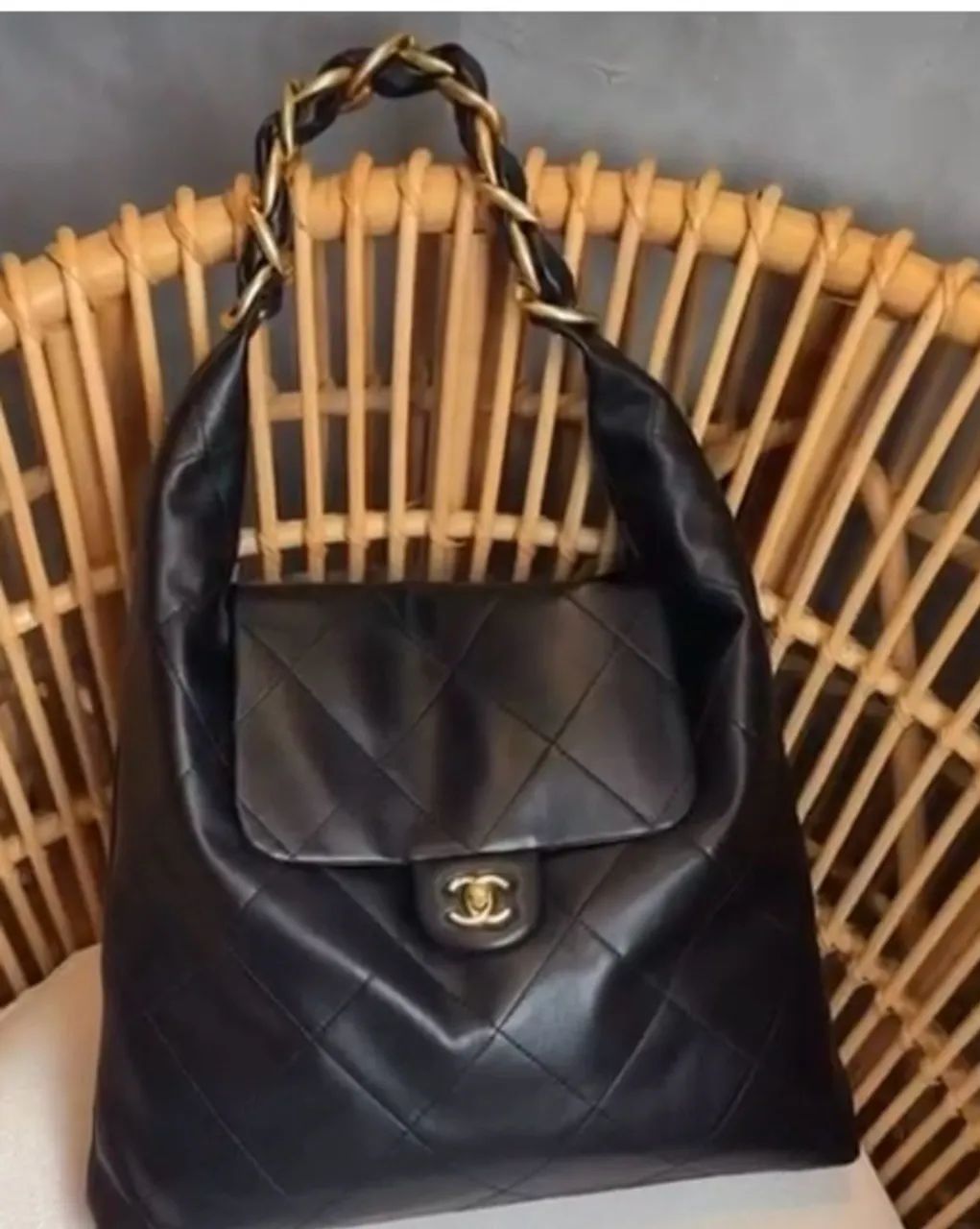 Bolsa Chanel preta grande nova lançamento  - Foto 2