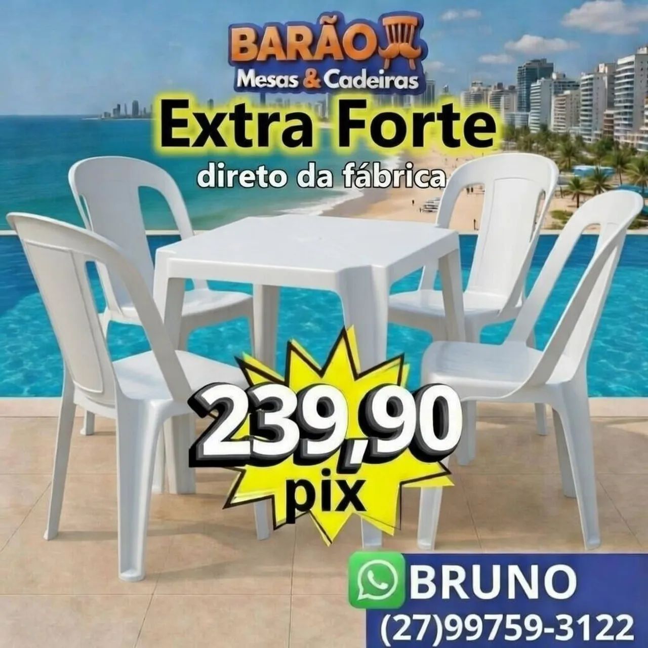 Cadeiras plástica Eventos festas e aniversários