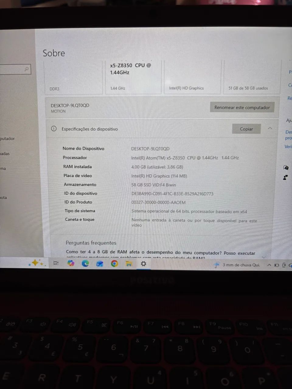 Notebook Positivo Motion red  - Foto 4