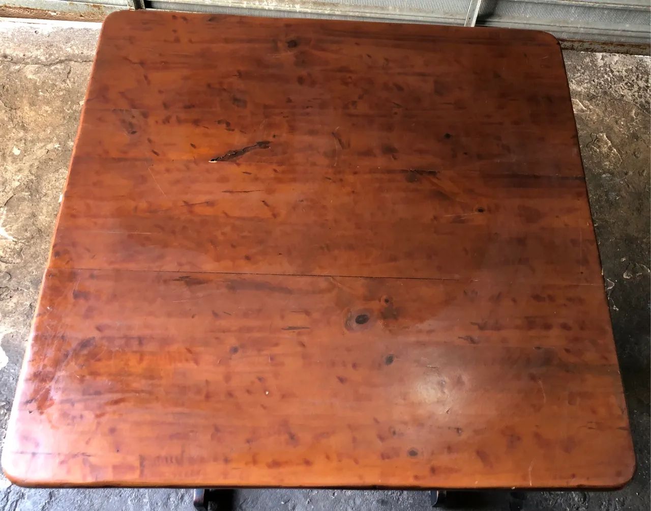 Mesa bistrô em madeira maciça - estilo rústico - Foto 4