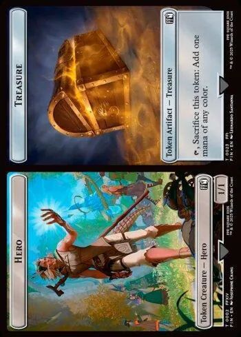 Hero 1/1 (#02) // Treasure (#23) - Magic: The Gathering