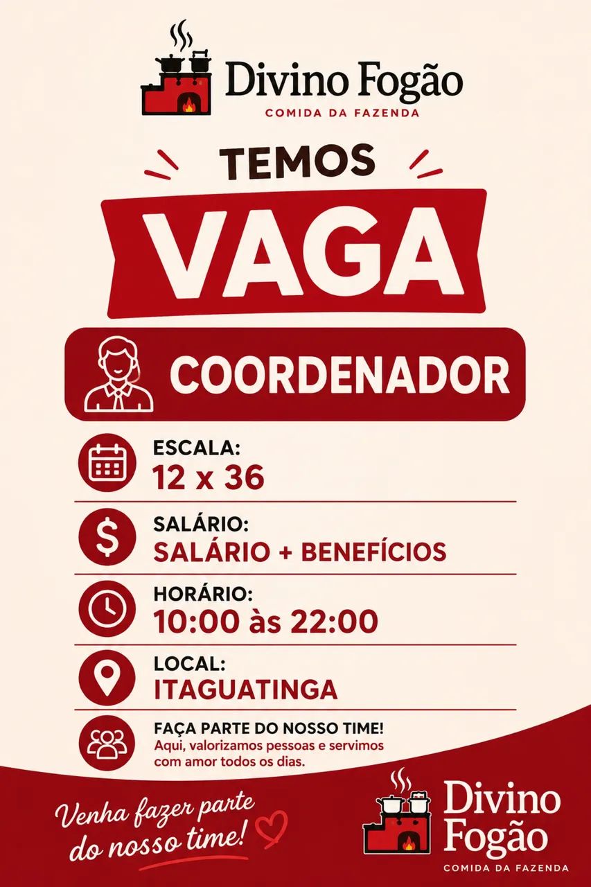 Coordenador (a) - 12x36 -