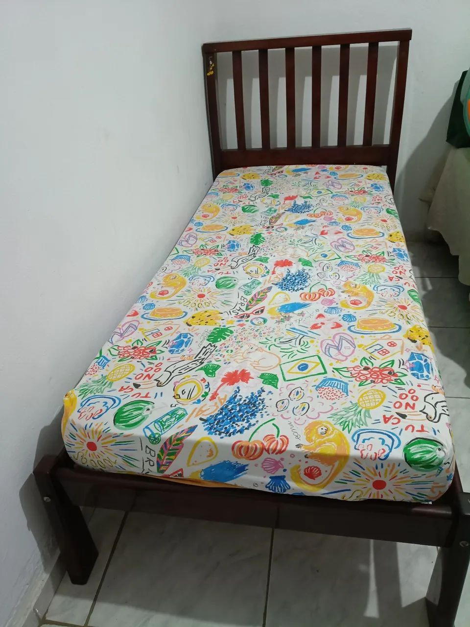 Cama de solteiro com colchão  - Foto 2