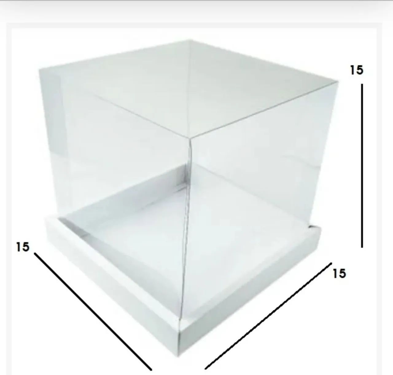Caixa transparente para panetone 500g